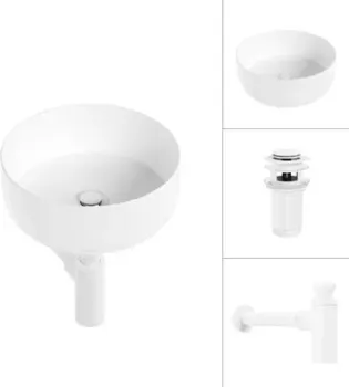 Lauter 21499-31 + клапан 21190W + сифон 21635W (белый матовый)