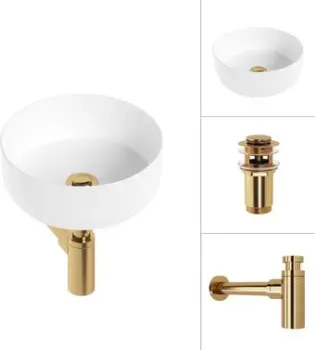 Lauter 21499-31 + клапан 21190G + сифон 21635G (золото)
