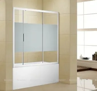 Aquanet Practic AE10-B-155H150U-CP (прозрачное стекло/шелкография)