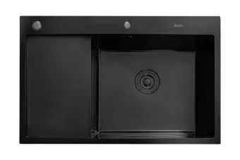 Astir Decor PVD Black C78x51BR (с сифоном, дозатором и коландером)