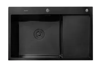 Astir Decor PVD Black C78x51BL (с сифоном, дозатором и коландером)