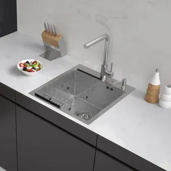 ARFEKA ECO AR мойка 450*500, коландер F, дозатор SATIN DECOR