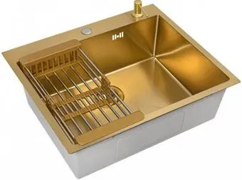 ALLBA 600x500 Gold Decor (коландер, дозатор)