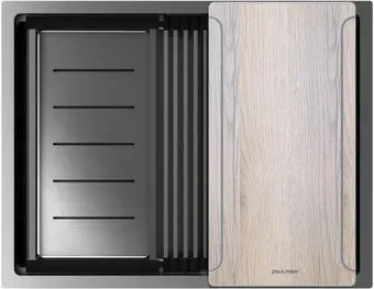 Paulmark Next-Multi Sink 58 UNI PM785845-GM (вороненая сталь)