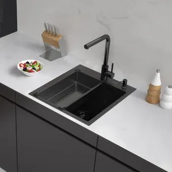 ARFEKA Eco AR мойка 450*500, коландер G, дозатор Black Decor