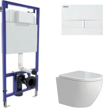Berges Wasserhaus Okus Rimless + Visam Slim 525 EX-043388 (с сиденьем)