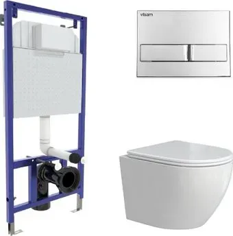 Berges Wasserhaus Okus Rimless + Visam Slim 525 EX-043386 (с сиденьем)