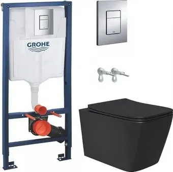 Lauter Magdeburg 21103EC +GROHE Rapid SL 38772001 (черный матовый)