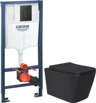 Lauter Magdeburg 21103EC + GROHE Solido 38811KF0 (черный матовый)