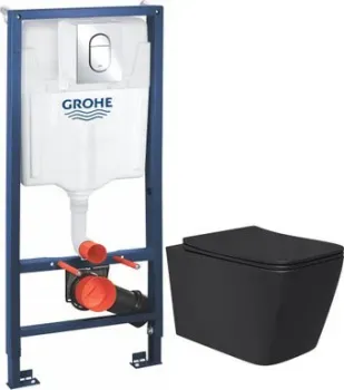 Lauter Magdeburg 21103EC + GROHE Rapid SL 39504000 (черный матовый)
