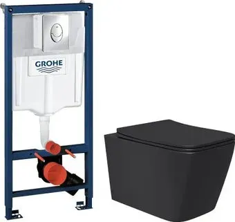 Lauter Magdeburg 21103EC + GROHE Rapid SL 38721001 (черный матовый)