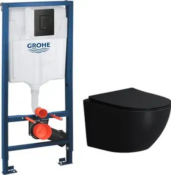 Lauter Sulzdorf + GROHE Solido 38811KF0 (черный с микролифтом)