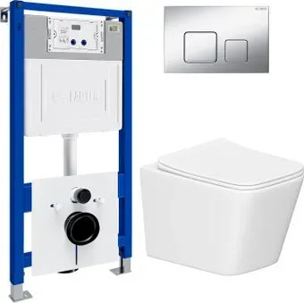 Lauter Square 21901001 + кнопка 219703F (скрытое крепление)
