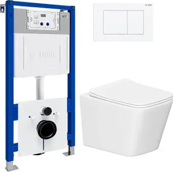 Lauter Square 21901001 + кнопка 219702J (скрытое крепление)