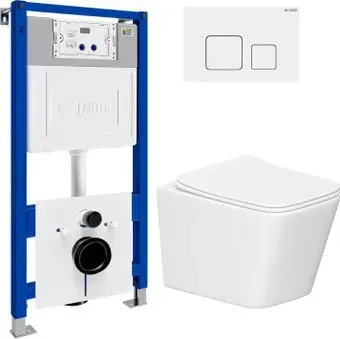 Lauter Square 21901001 + кнопка 219702F (скрытое крепление)