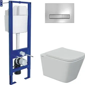 Berges Wasserhaus Floe S Rimless + АТОМ 410 AT-043337 (с сиденьем)
