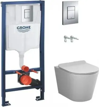 AM.PM Sunny Flashclean C85C1701SC + GROHE Rapid SL 38772001