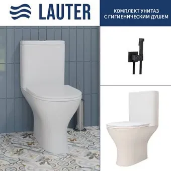 Lauter W224 2110224 + гигиенический душ Rainix 21LT7712BM (горизонтальный выпуск)