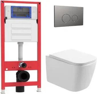Oliveeka OL-MQ-003 + OL-1216 + OL-R22-BGM (матовый оружейный металл)