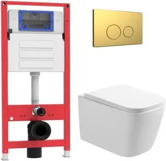 Oliveeka OL-MQ-003 + OL-1216 + OL-R22-BG (матовое золото)