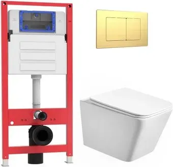 Oliveeka OL-MQ-003 + OL-5014 + OL-E12-BG (золотой матовый)