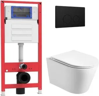Oliveeka OL-MQ-003 + OL-6016 + OL-R22-MB (черный матовый)