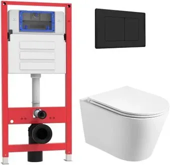 Oliveeka OL-MQ-003 + OL-6016 + OL-E12-MB (черный матовый)