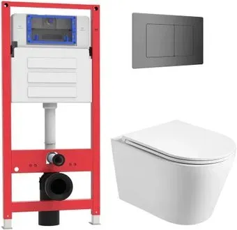 Oliveeka OL-MQ-003 + OL-6016 + OL-E12-BGM (матовый оружейный металл)