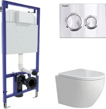 Berges Wasserhaus Okus Rimless + Visam Slim 525 EX-043389 (с сиденьем)