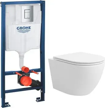 Lauter Vortex 2110830 + GROHE Rapid SL 38772001 с кнопкой (прямоугольная, хром)