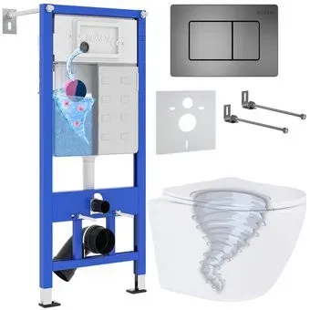 Roxen Antares Tornado в комплекте с инсталляцией StounFix Dual Fresh 6 в 1 968391 (кнопка: оружейная сталь)