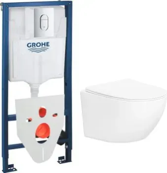 Lauter Sulzdorf + GROHE Rapid SL 39504000 + панель GROHE 37131000 (белый с микролифтом)