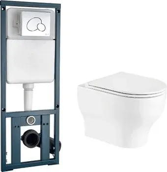 WeltWasser Erlenbach 004 GL-WT + Marberg 410 RD (белый глянец/хром)