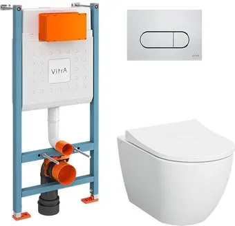 Vitra Mia Round 9873B003-7201 (с сиденьем и панелью смыва)