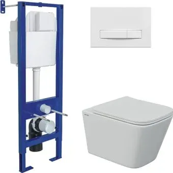 Berges Wasserhaus Floe S Rimless + АТОМ 410 AT-043338 (с сиденьем)