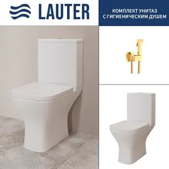 Lauter W214 2110214 + гигиенический душ Rainix 21LT7714GL (горизонтальный выпуск)