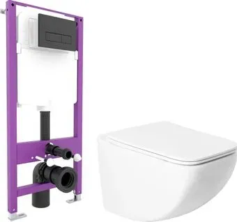 Saniteco KW-99048 + Triton Pro EVO815N (с кнопкой черный, матовый)
