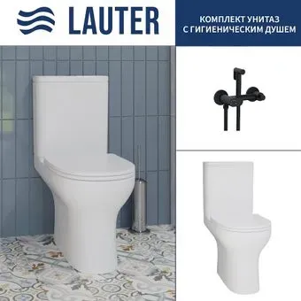 Lauter W246 2110246 + гигиенический душ Sano 21LT1292BM (горизонтальный выпуск)