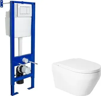 Saniteco KW-9009W + Berges АТОМ 410 040333 (с кнопкой)