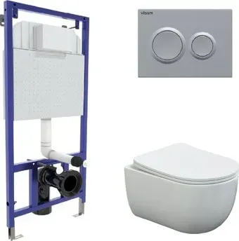 Berges Wasserhaus Ventas Rimless + Visam Slim 525 EX-043240 (с сиденьем)