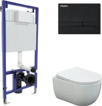 Berges Wasserhaus Ventas Rimless + Visam Slim 525 EX-043344 (с кнопкой)