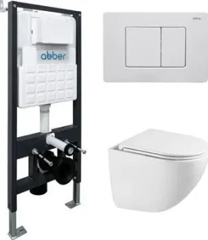 Abber Bequem AC1131TC-AC0105-AC0120MW (с кнопкой смыва)