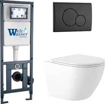 Saniteco KW-9003W Rimles + WeltWasser Marberg 410 + Marberg 507 RD MT-BL