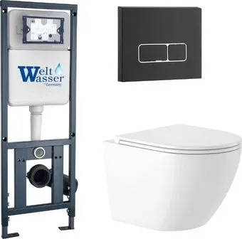Saniteco KW-9003W Rimles + WeltWasser Marberg 410 + Marberg 410 SE MT-BL