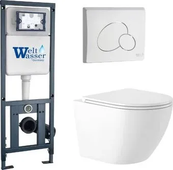 Saniteco KW-9003W Rimles + WeltWasser Marberg 410 + Marberg 410 RD GL-WT