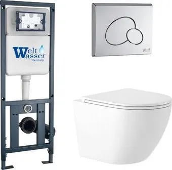 Saniteco KW-9003W Rimles + WeltWasser Marberg 410 + Marberg 410 RD CR