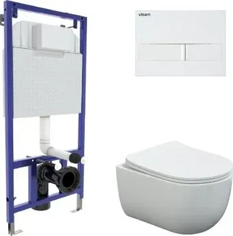Berges Wasserhaus Ventas Rimless + Visam Slim 525 EX-043308 (с сиденьем)