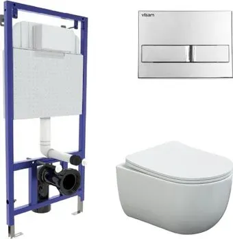 Berges Wasserhaus Ventas Rimless + Visam Slim 525 EX-043237 (с сиденьем)