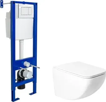 Saniteco KW-99048 + Berges АТОМ 410 040333 (с кнопкой)