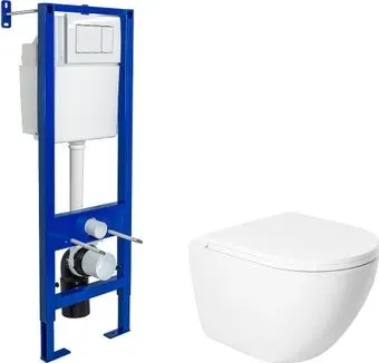 Saniteco KW-9003W Single Hole + Berges АТОМ 410 040333 (с кнопкой)